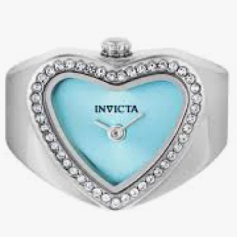 NEW Invicta Mini Angel Women's‎ Ring Watch - 18.5mm, Steel (49573) #0574